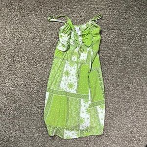 Green Patterned Dress